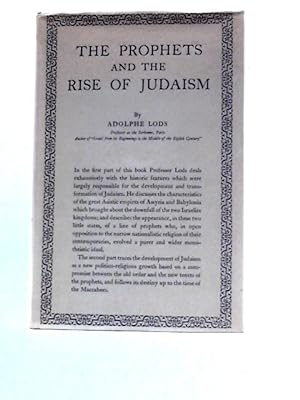 Imagen del vendedor de The Prophets and the Rise of Judaism a la venta por World of Rare Books