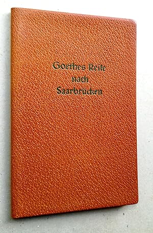 Goethes Reise nach Saarbrücken (1770). Aus "Dichtung und Wahrheit", zehntes Buch. Zeichnungen: Fr...