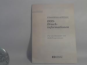 DOS-Druckinformationen. Für die Benutzer von DOS-Programmen. HP DeskJet600 Series- und 850C-Druck...
