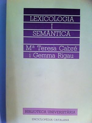 Imagen del vendedor de Lexicologia i Semantica a la venta por Libros Tobal