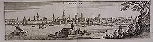 Negroponte. Kupferstich aus M. Merian " Neuwe Archontologia cosmica" Frankfurt 1646, 8 x 30,5 cm