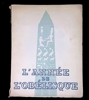 Imagen del vendedor de L'anne de l'oblisque a la venta por LibrairieLaLettre2