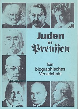 Bild des Verkufers fr Juden in Preussen - Ein biographisches Verzeichnis zum Verkauf von Antiquariat Torsten Bernhardt eK