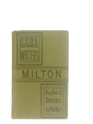 Bild des Verkufers fr Classical Writers: Milton zum Verkauf von World of Rare Books