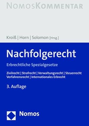 Seller image for Nachfolgerecht : Erbrechtliche Spezialgesetze -Language: German for sale by GreatBookPrices