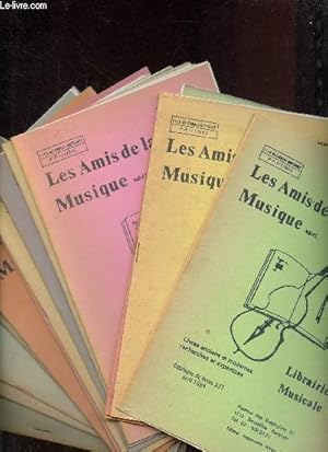 Image du vendeur pour Lot de 43 catalogues Les Amis de la musique anne 1980-1991. mis en vente par Le-Livre