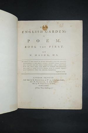 The English Garden: A Poem. Book the First.