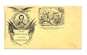 1860 Abraham Lincoln Hamlin Campaign Cover - Unused Envelope