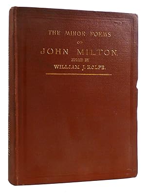 THE MINOR POEMS OF JOHN MILTON SIGNED