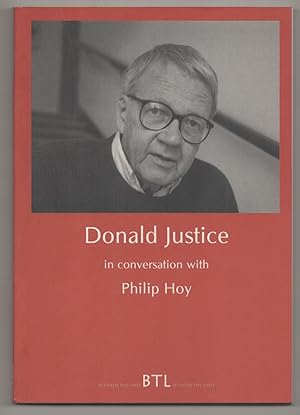 Bild des Verkufers fr Donald Justice in Conversation with Philip Hoy zum Verkauf von Jeff Hirsch Books, ABAA