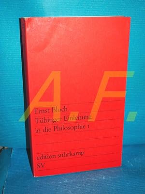 Bild des Verkufers fr Tbinger Einleitung in die Philosophie I Suhrkamp 1968 zum Verkauf von Antiquarische Fundgrube e.U.