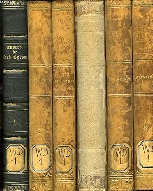 Bild des Verkufers fr OEUVRES DE LORD BYRON, 6 TOMES (COMPLET) zum Verkauf von Le-Livre