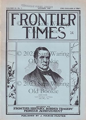 Seller image for Frontier Times volume 20 : October, 1942 through September, 1943 for sale by Old Bookie