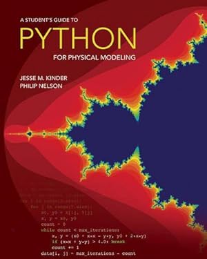 Imagen del vendedor de A Student`s Guide to Python for Physical Modeling a la venta por WeBuyBooks