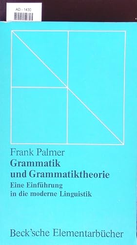 Image du vendeur pour Grammatik und Grammatiktheorie. mis en vente par Antiquariat Bookfarm