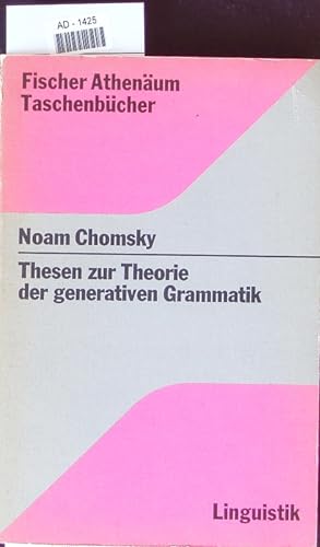 Seller image for Thesen zur Theorie der generativen Grammatik. for sale by Antiquariat Bookfarm