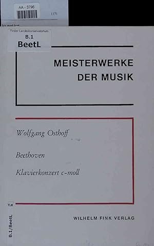 Immagine del venditore per Beethoven, Klavierkonzert c-moll. Meisterwerke der Musik venduto da Antiquariat Bookfarm