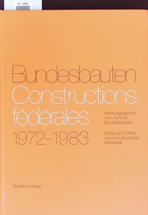 Immagine del venditore per Bundesbauten, 1972-1983. venduto da Antiquariat Bookfarm