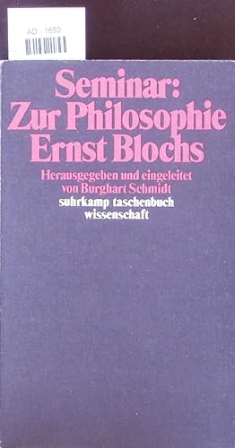 Bild des Verkufers fr Seminar Zur Philosophie Ernst Blochs. zum Verkauf von Antiquariat Bookfarm