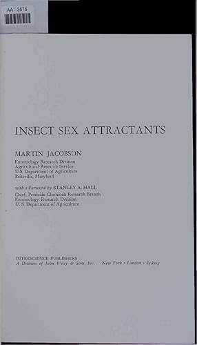 Bild des Verkufers fr Insect Sex Attractants. AA-3576 zum Verkauf von Antiquariat Bookfarm