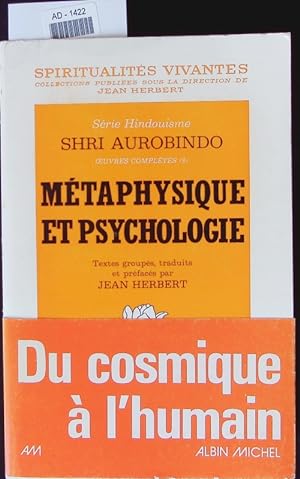 Bild des Verkufers fr Mtaphysique et psychologie. zum Verkauf von Antiquariat Bookfarm
