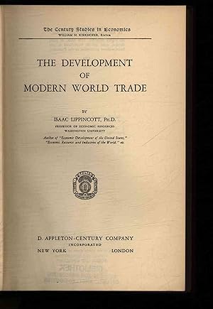 Image du vendeur pour The development of modern world trade. mis en vente par Antiquariat Bookfarm