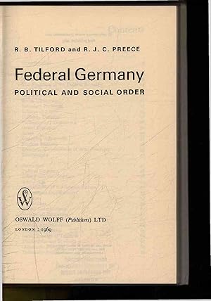 Immagine del venditore per Federal Germany. Political and Social Order. venduto da Antiquariat Bookfarm