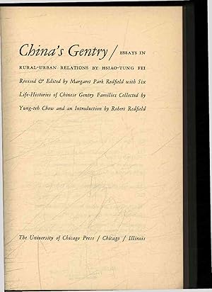 Imagen del vendedor de China's Gentry. a la venta por Antiquariat Bookfarm