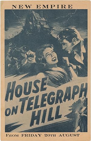 Imagen del vendedor de House on Telegraph Hill (Original herald for the 1951 film noir) a la venta por Royal Books, Inc., ABAA