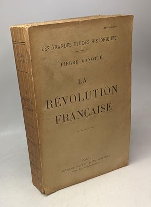 Seller image for La rvolution franaise / les grandes tudes historiques for sale by crealivres