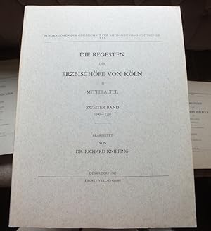 Seller image for Die Regesten der Erzbischfe von Kln im Mittelalter. Zweiter Band 1100-1205. for sale by Antiquariat Sasserath