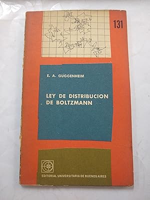 Seller image for Ley de distribucion de Boltzmann for sale by Libros nicos