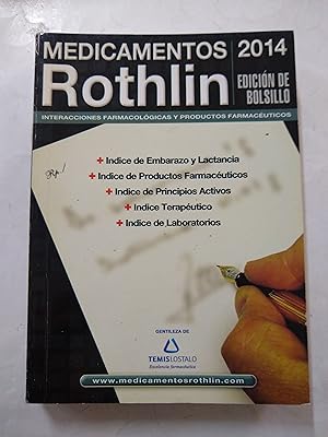 Imagen del vendedor de Medicamentos Rothlin 2014 a la venta por Libros nicos