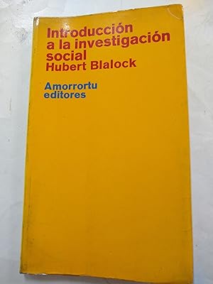 Imagen del vendedor de Introduccion a la investigacion social a la venta por Libros nicos