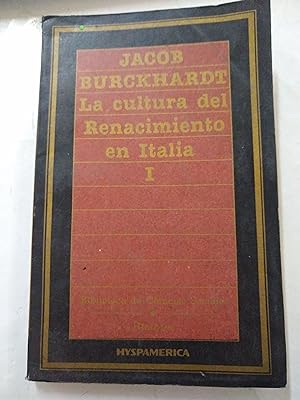 Seller image for La cultura del renacimiento en Italia I for sale by Libros nicos