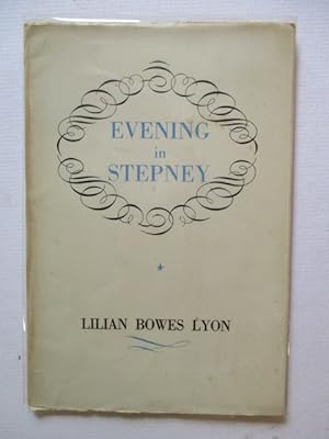 Seller image for Evening in Stepney, and other poems for sale by GREENSLEEVES BOOKS