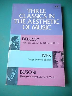 Imagen del vendedor de Three Classics in the Esthetic of Music a la venta por Frederic Delbos