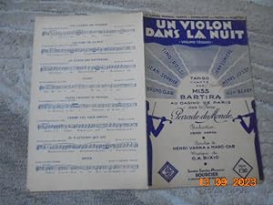 Seller image for Un violon dans la Nuit - Violino Tzigano Tango de la Revue "Parade du Monde " [partition] for sale by Les Livres des Limbes