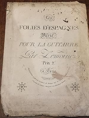 Les folies d'Espagnes varié pour la guitare