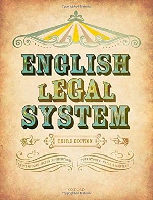 Seller image for English Legal System for sale by WeBuyBooks