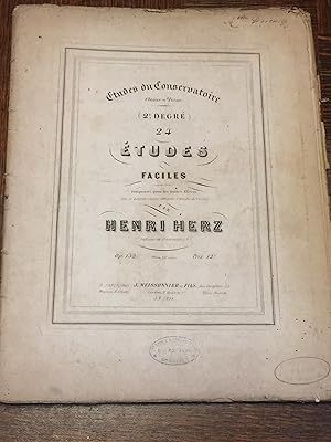 Etudes du Conservatoire. 24 études faciles composées pour les jeunes élèves.