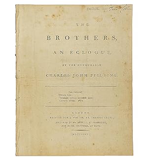 Seller image for The Brothers, an Eclogue. for sale by Jarndyce, The 19th Century Booksellers