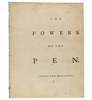 The Powers of the Pen. A Poem. Addressed to John Curre, Esqr.