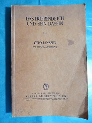 Seller image for Das erlebende Ich und das Dasein for sale by Buchantiquariat Uwe Sticht, Einzelunter.