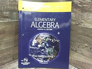 Bild des Verkufers fr Elementary Algebra (Solutions Manual) zum Verkauf von Archives Books inc.