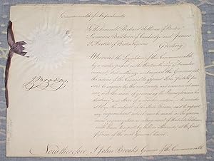 John Brooks Revolutionary War General, Governor of Massachusetts Signature