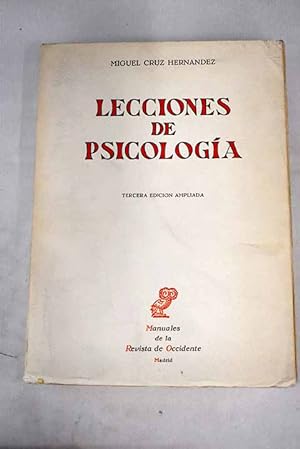 Seller image for Lecciones de Psicologa for sale by Alcan Libros