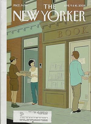 The New Yorker June 9, 2008 Adrian Tomine Cover, Complete Magazine