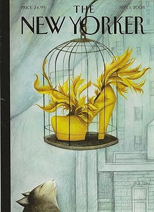 The New Yorker September 1, 2008 Ana Juan Cover, Complete Magazine