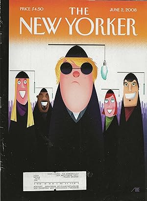 The New Yorker June 2, 2008 Bob Staake Cover, Complete Magazine